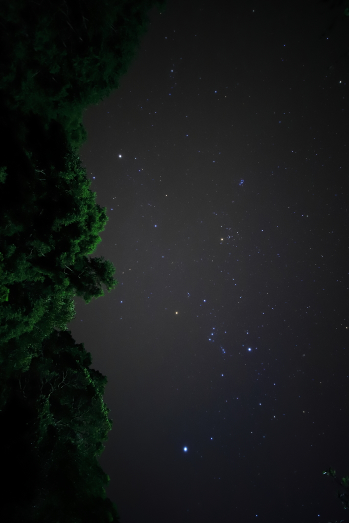 １０月（未明）最初の星空