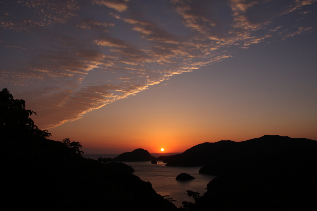 島の落日