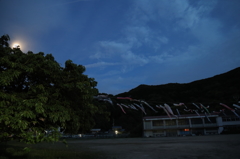 月夜に泳ぐ
