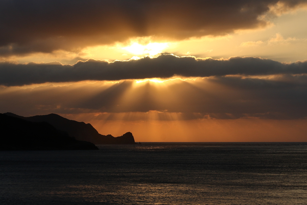 橋からの夕陽　ⅰ