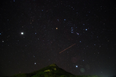 冬の大三角形と木星