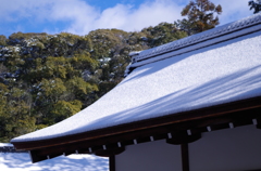 上賀茂に降る雪