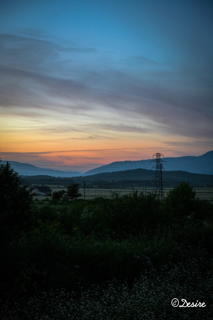 江丹別の夕暮