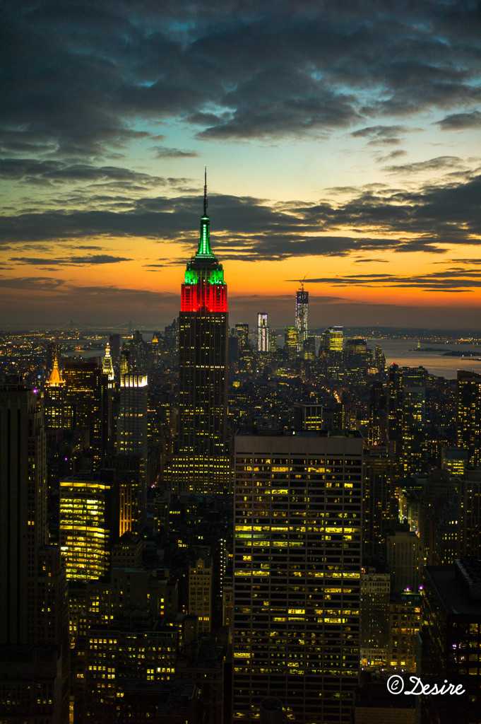 twilight time in Manhattan