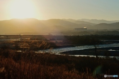 里山の朝