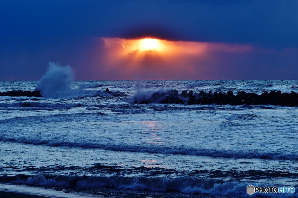 winter　sunset