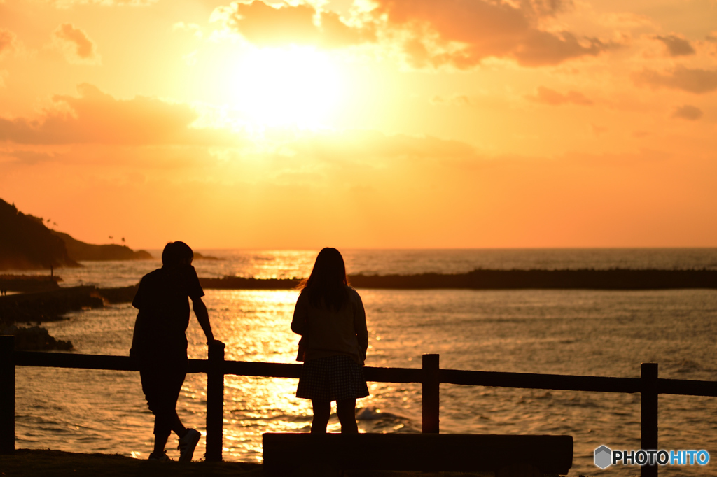 9月の夕陽