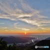 白山麓から夕陽