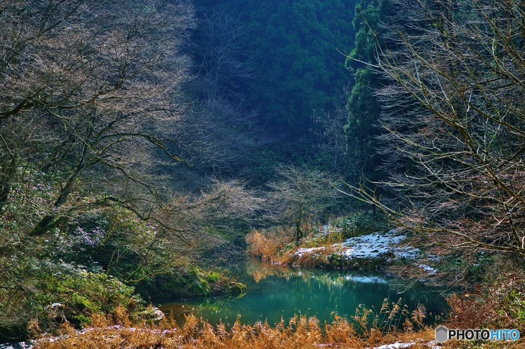 暖冬の大日川