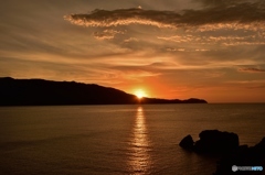 若狭湾の夕陽