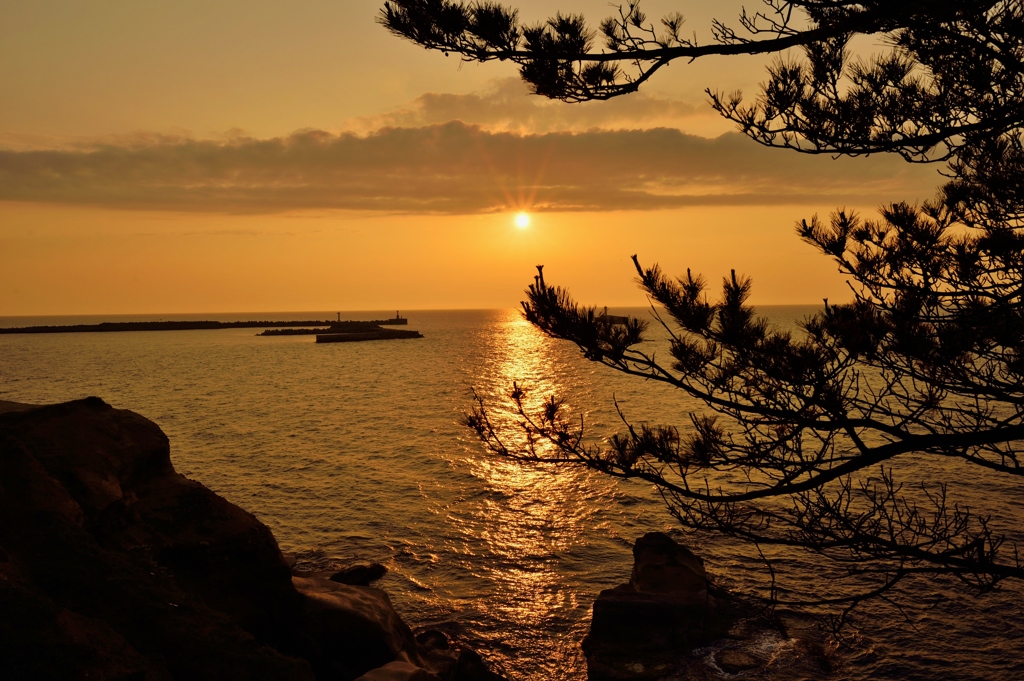 6月9日の夕陽