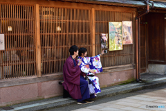 ひがし茶屋街にて