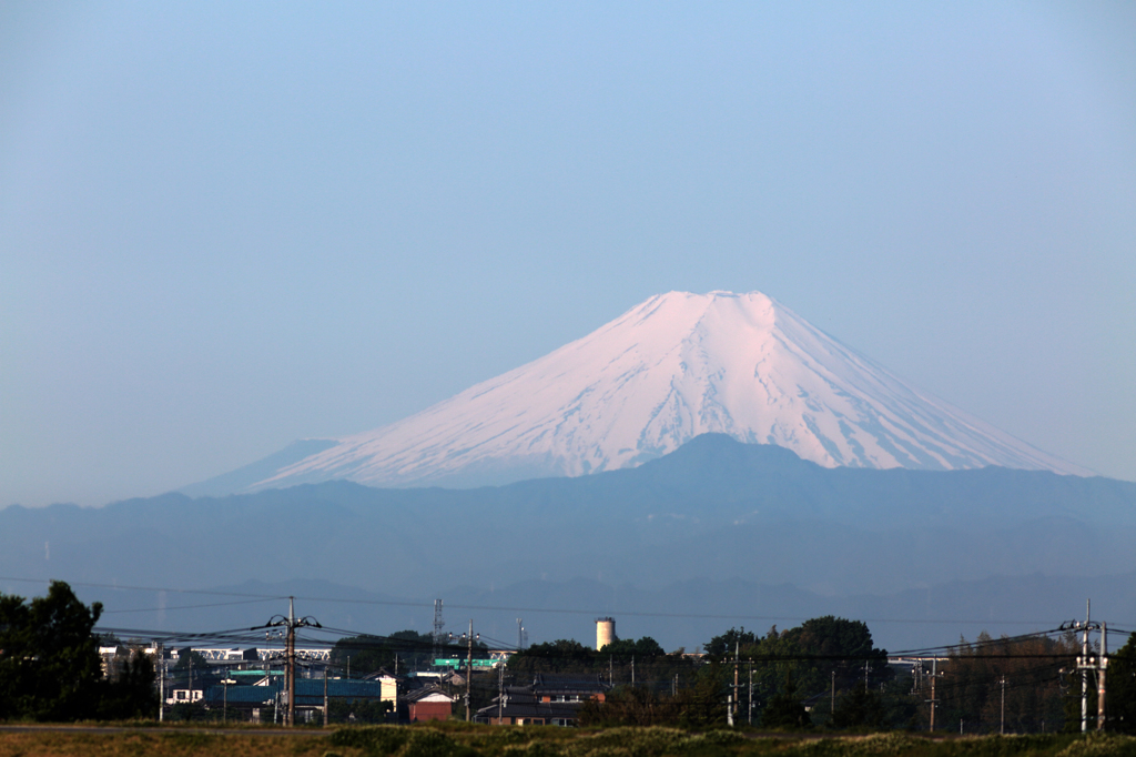 栃木から見た富士山