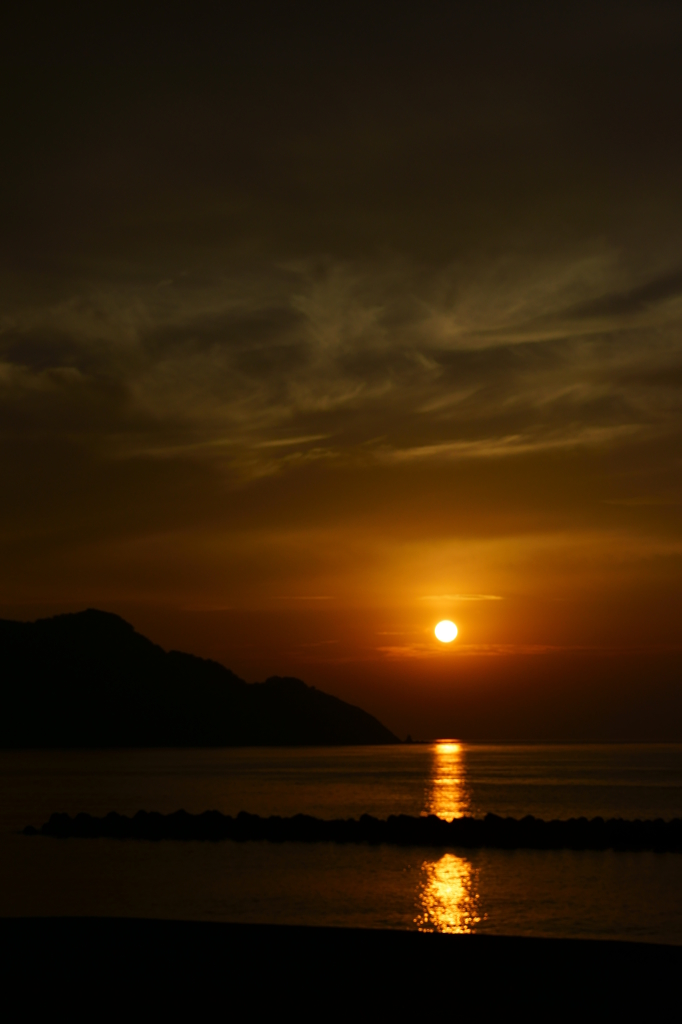 夕日