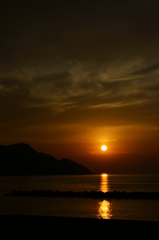 夕日