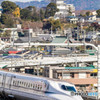 小田原城をバックに