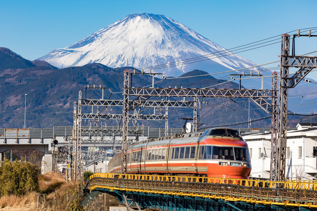 青空富士山ロマンスカー