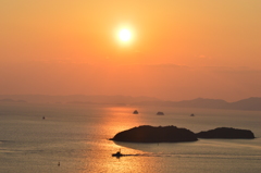 瀬戸内の夕日