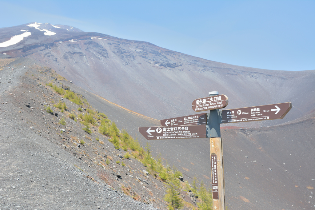 富士山　宝永火口