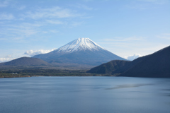本栖湖からの富士山