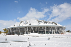 大雪で天井崩落したくまがやドーム　その2