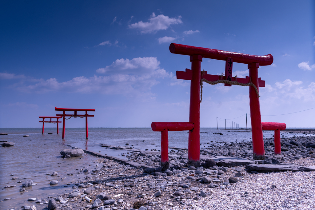 大魚神社　海中鳥居