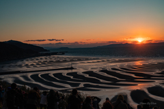 御興来海岸　夕日も素晴らしい