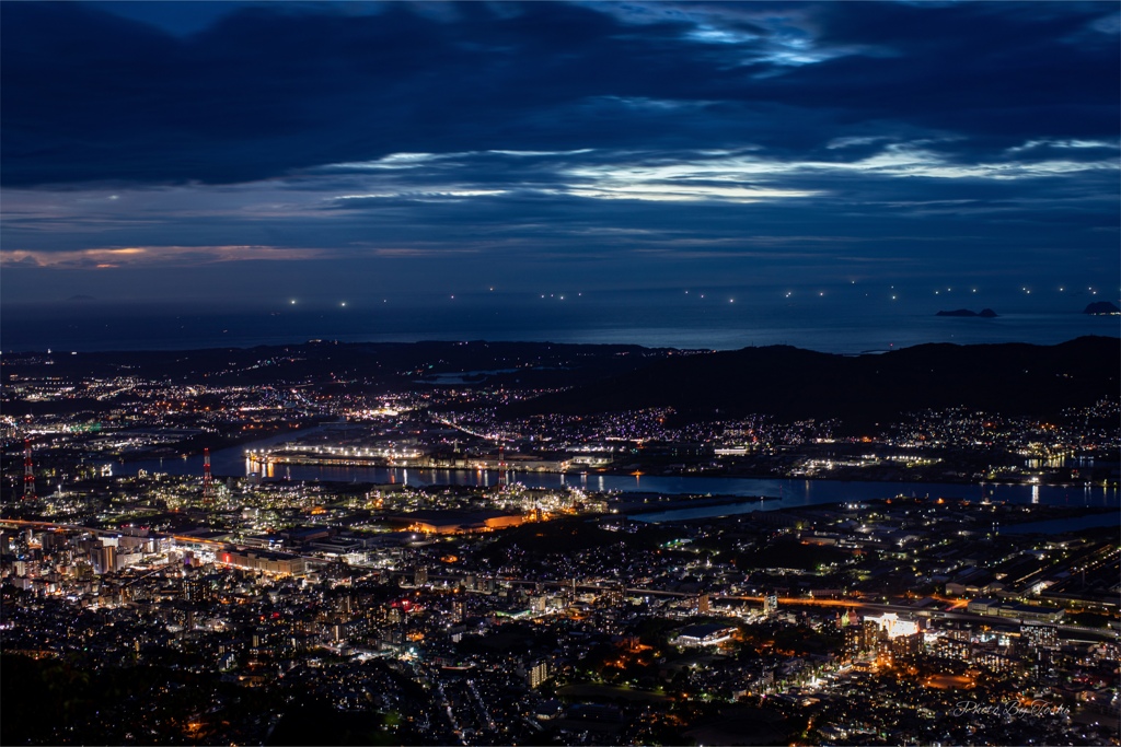 我が街　北九州市の夜景