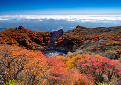 くじゅう連山　紅葉