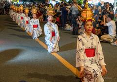 山鹿千人灯籠踊り（鹿本農業高校　郷土芸能伝承部の皆様）