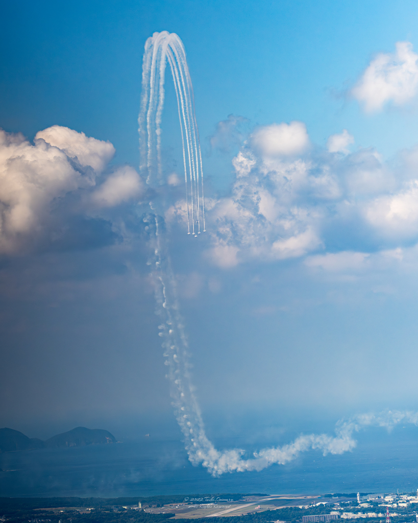 標高622ｍからの航空祭