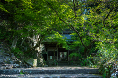耶馬溪　羅漢寺の山門