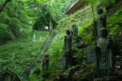 筑前岩屋　岩屋神社　五百羅漢