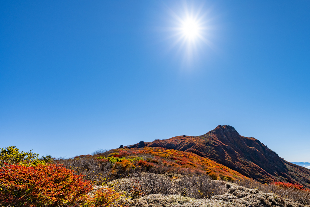 段原より大船山を望む