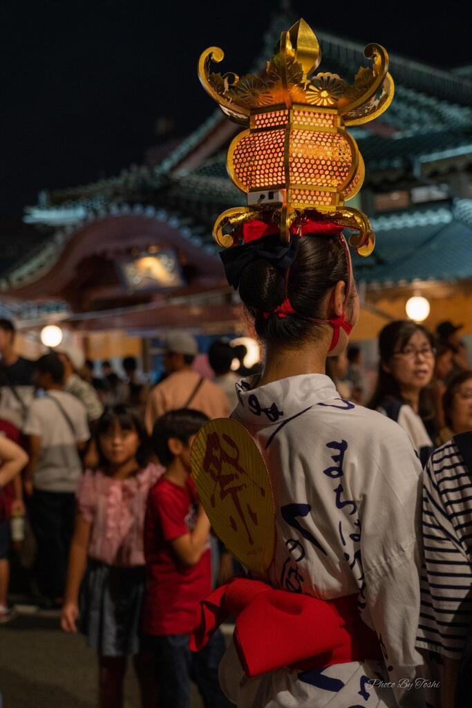 山鹿千人灯籠踊り（鹿本農業高校　郷土芸能伝承部の皆様）