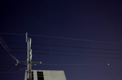 都会に阻まれたオリオン座