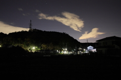 とある田んぼからの夜景