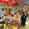 明石、魚の棚市場にて