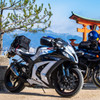ZX-10R with バンディット1200S in 宮島