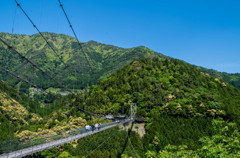 谷瀬のつり橋