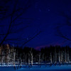 星降る空と青い池