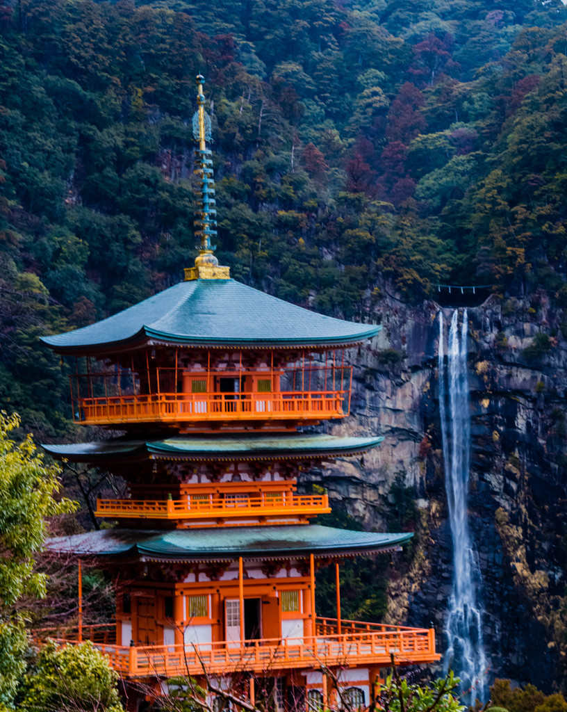 青岸渡寺と那智滝