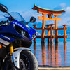 YZF-R1 in 宮島