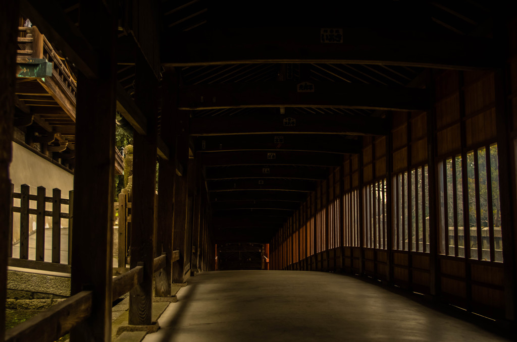 吉備津神社　回廊