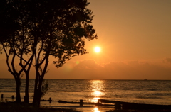 夕日