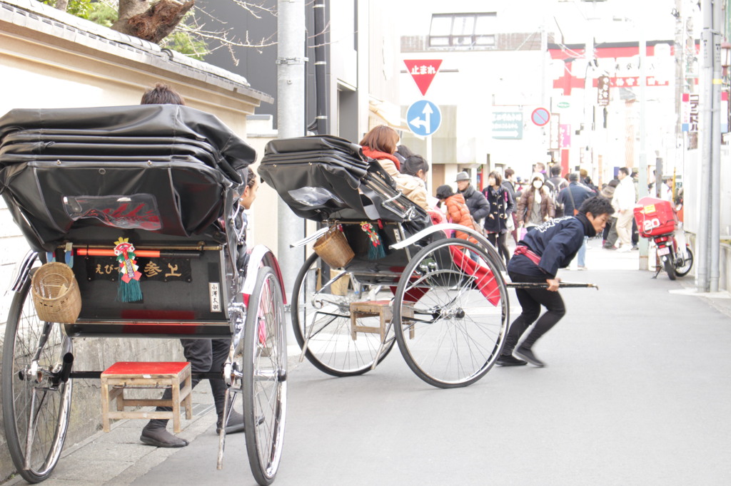 鎌倉の人力車