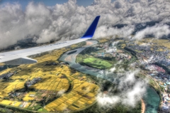 秋田県上空