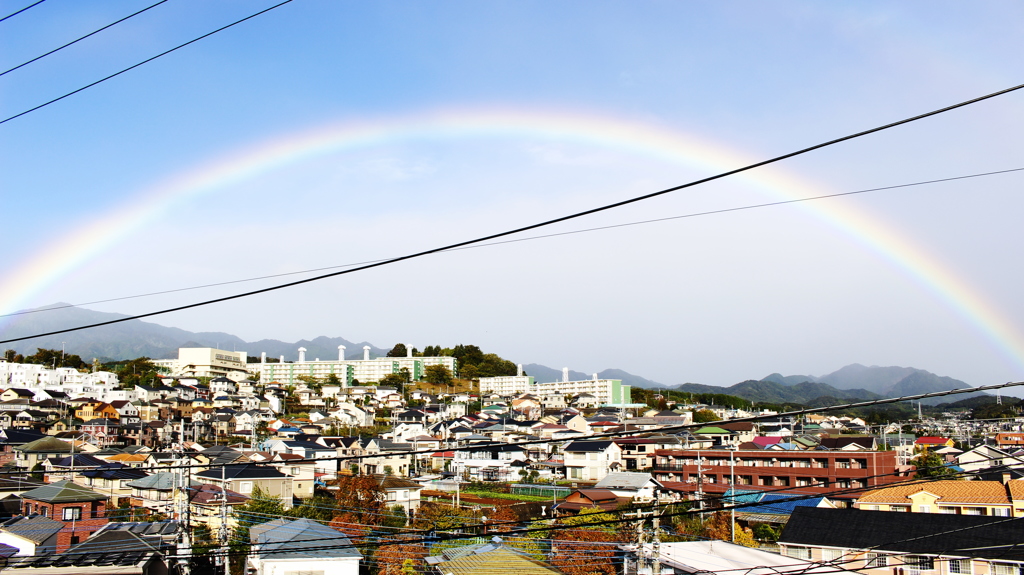 台風が去った後
