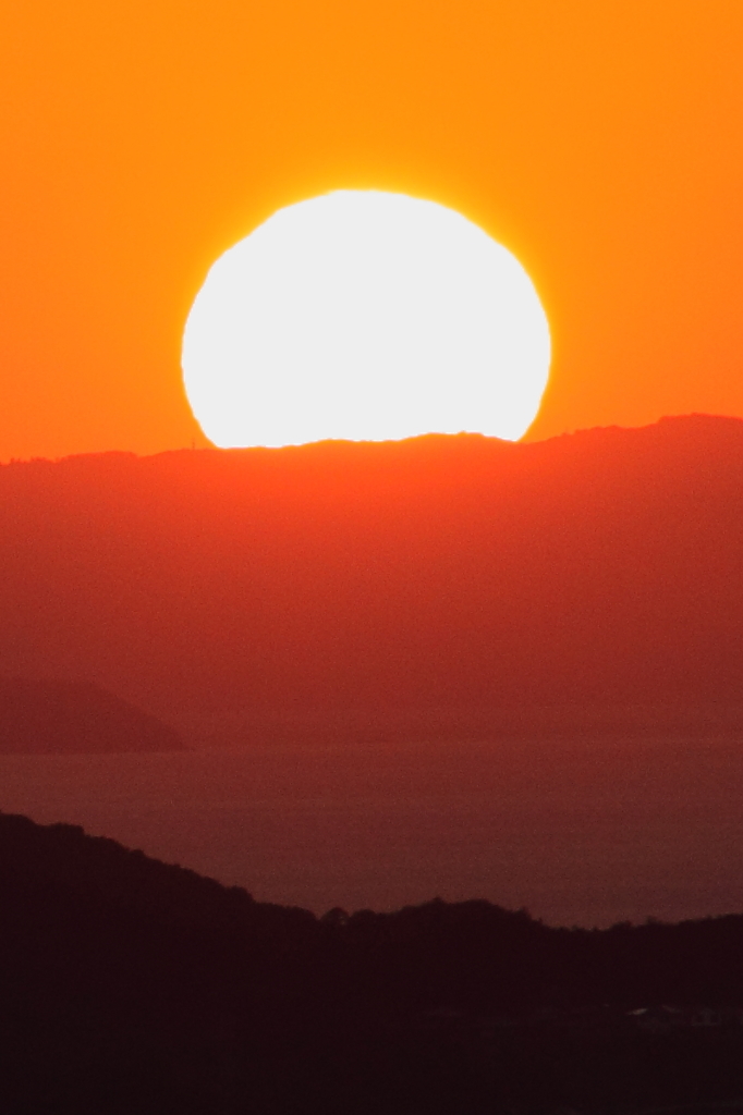 瀬戸内海の夕日