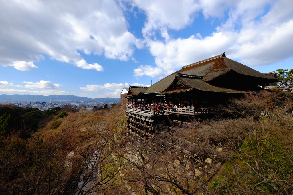 雪雲を呼ぶ清水寺